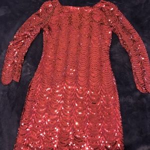 Red sequins dress by Charlotte Russe